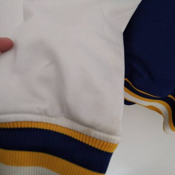 Mens Milwaukee Brewers Stitches Varsity style Zip up Jacket Sz L - Picture 2 of 7